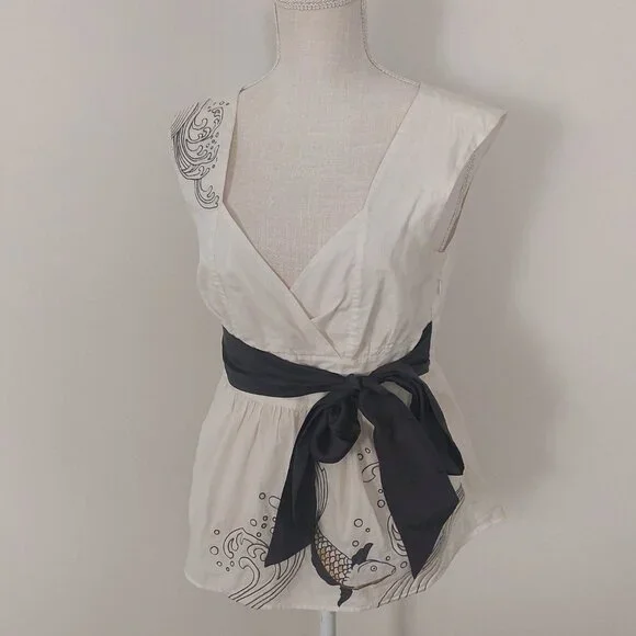 Floreat Anthropologie Koi Blouse 8 - Picture 1 of 11